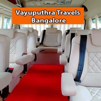 Tempo traveller rentals in Bangalore - 9 seater